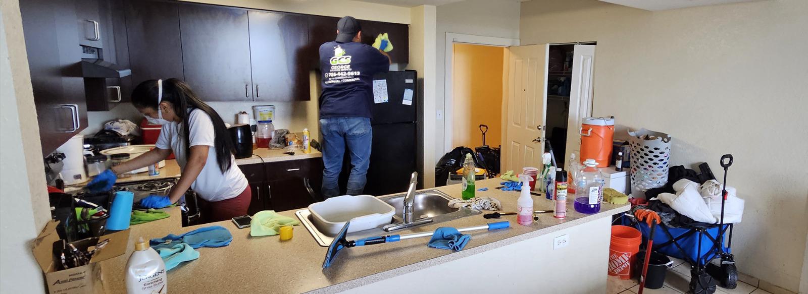 Professional floor and window cleaning after construction
