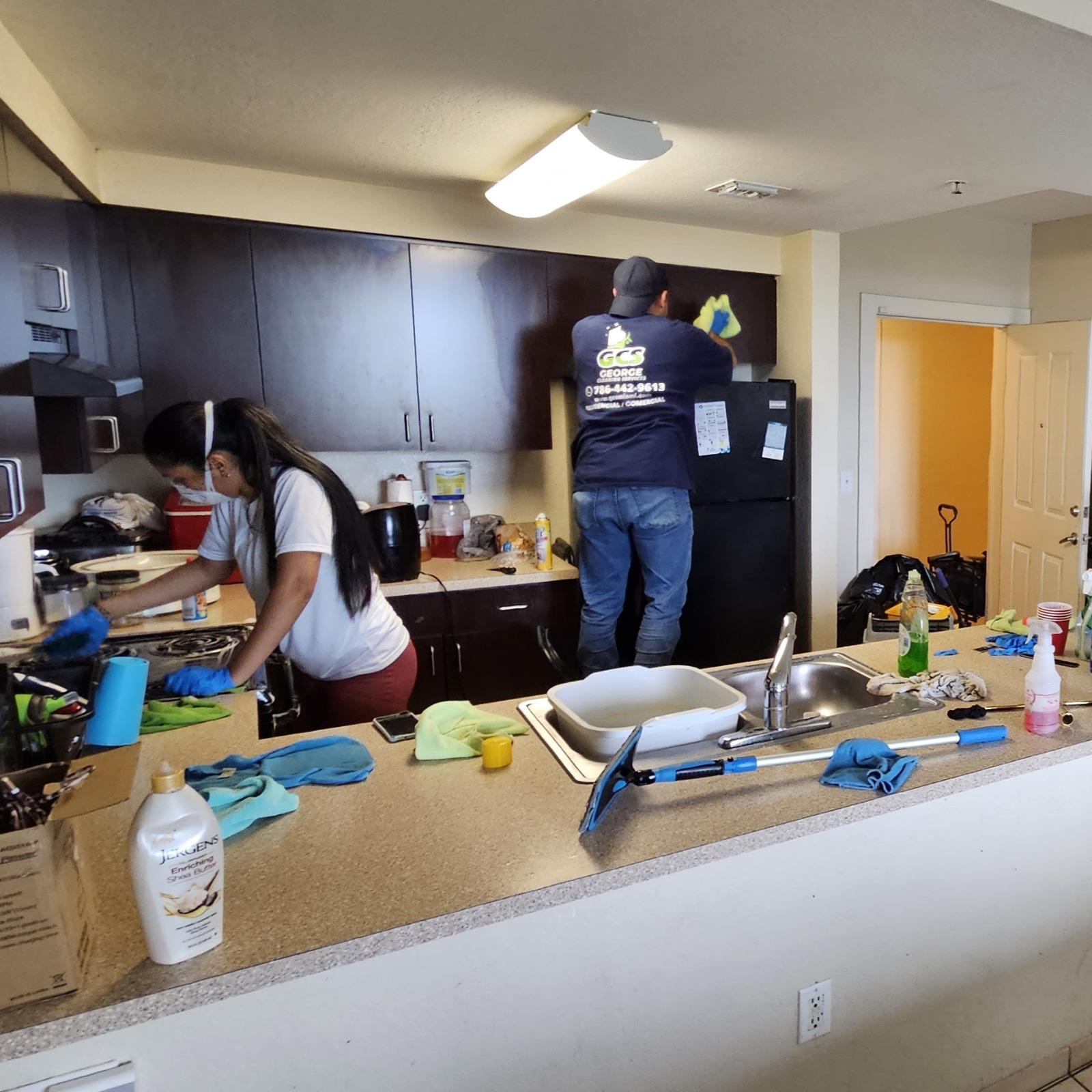 Completed professional cleaning project