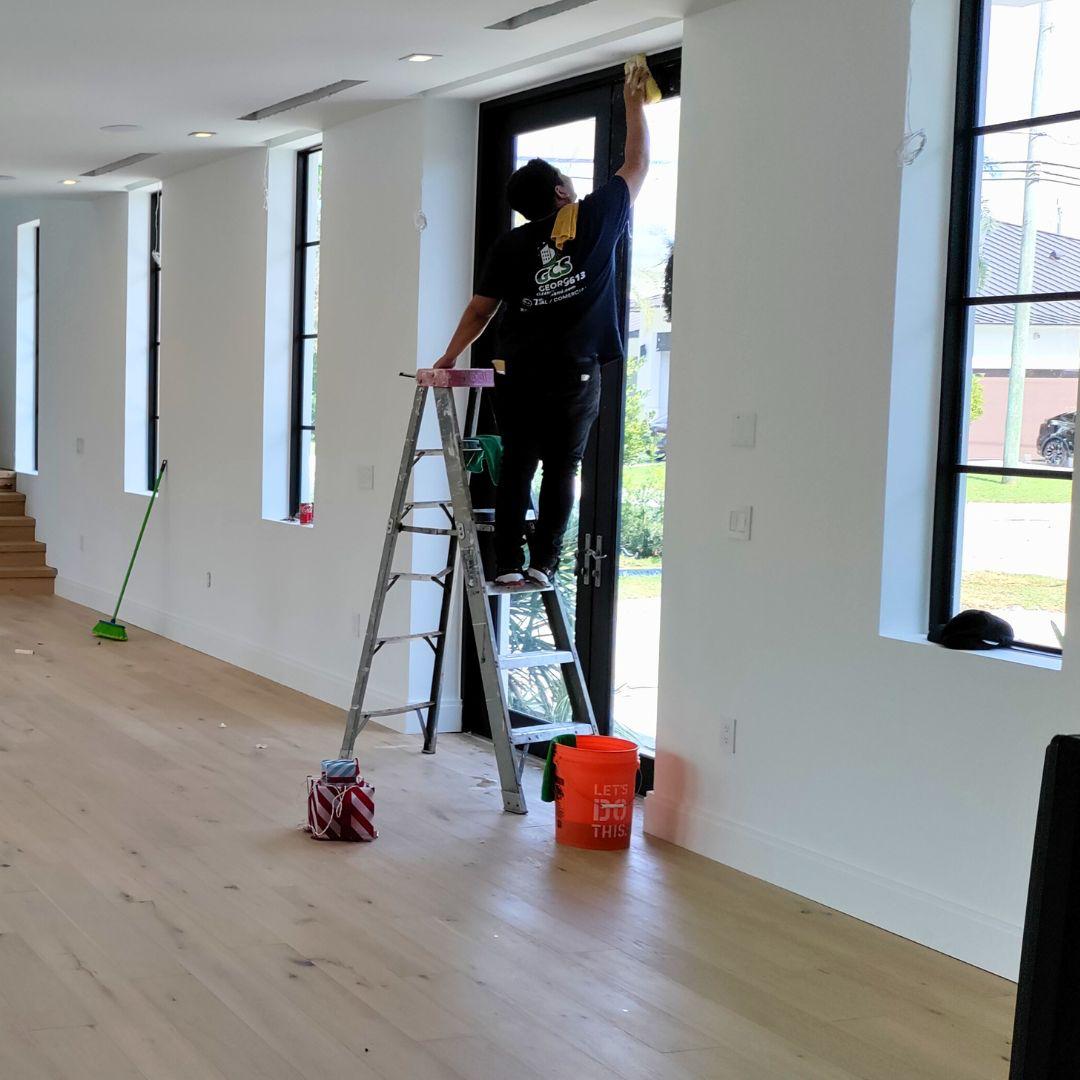 Post-construction cleaning project